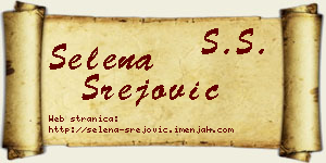 Selena Srejović vizit kartica